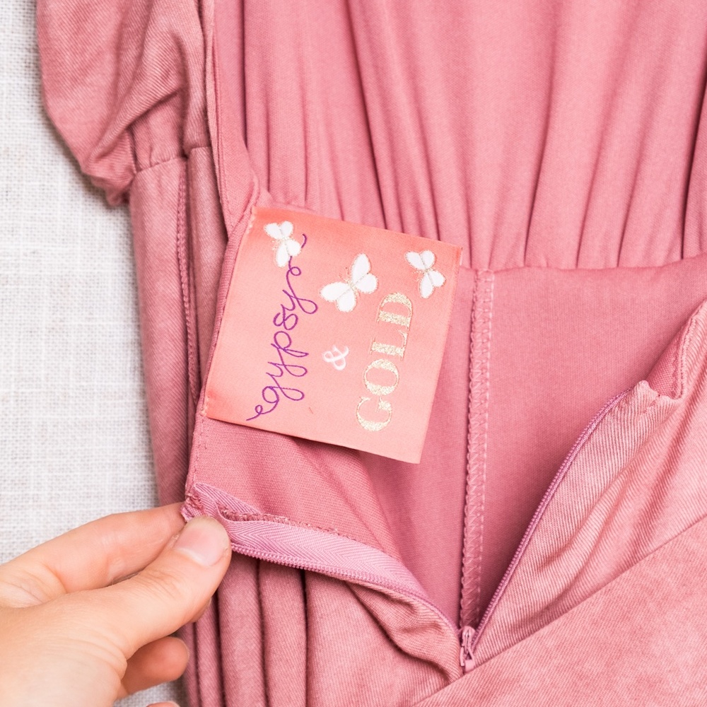 Pink Open-Back Jumpsuit - Picture 10 of 10